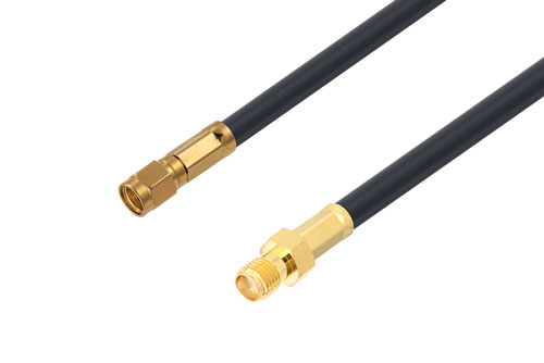SMA Female to SMA Male Low Loss Cable Using LMR-240 Coax, LF Solder