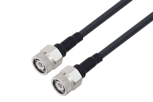 TNC Male to TNC Male Low Loss Cable Using LMR-240-UF Coax With Times Microwave Components