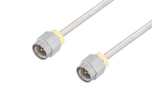 SMA Male to SMA Male Cable Using PE-SR402AL Coax in 60 Inch