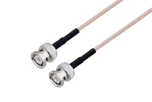 BNC Male to BNC Male Cable Using RG316-DS Coax with HeatShrink