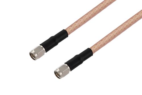 SMA Male to SMA Male Cable Using PE-P195 Coax with HeatShrink