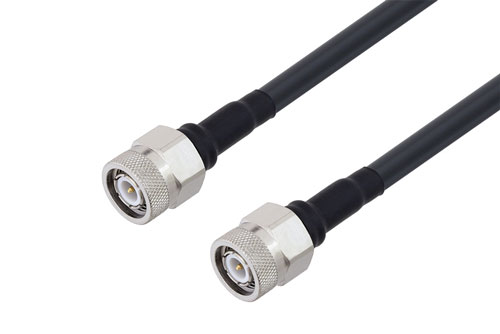 TNC Male to TNC Male Low Loss Cable Using LMR-240 Coax With Times Microwave Components