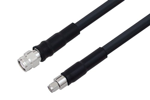 TNC Male to SMA Male Cable Using LMR-400-UF Coax with HeatShrink