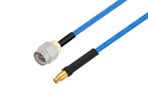 SMA Male to Mini SMP Female Cable Using PE-P086 Coax