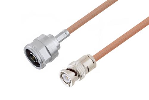 N Male to BNC Male Cable Using RG400 Coax