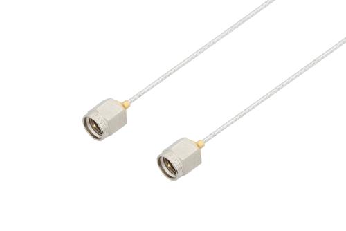 SMA Male to SMA Male Cable 12 Inch Length Using PE-SR047FL Coax