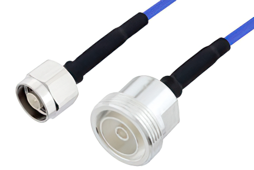 N Male to 7/16 DIN Female LSZH Jacketed Low PIM Cable Using SR402FLJ Low PIM Coax with HeatShrink, RoHS