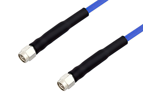 SMA Male to SMA Male LSZH Jacketed Low PIM Cable Using SR402FLJ Low PIM Coax with HeatShrink, RoHS