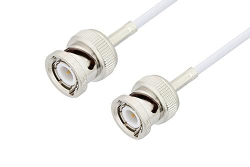 BNC Male to BNC Male Cable Using RG188 Coax, LF Solder, RoHS