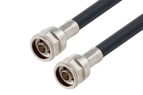 N Male to N Male Low Loss Cable Using LMR-400-DB Coax