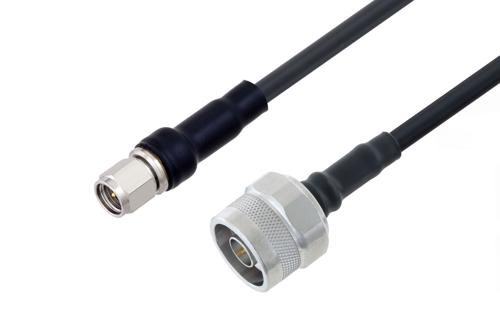 N Male to SMA Male Cable Using LMR-200-UF Coax