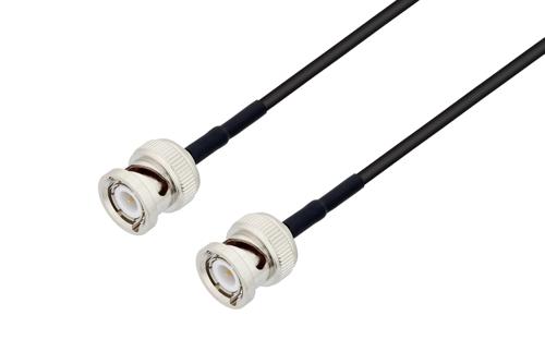 BNC Male to BNC Male Cable Using RG174 Coax with HeatShrink