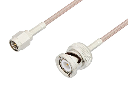 RG316 SMC MALE to BNC MALE Coaxial RF Cable USA-US