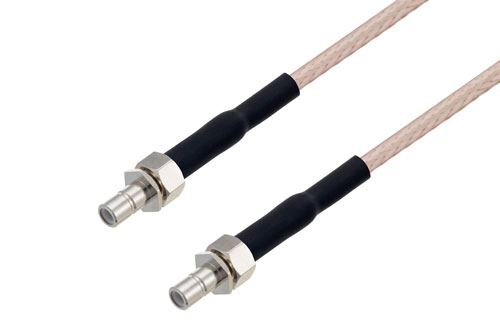 SMB Jack to SMB Jack Cable Using RG316-DS Coax with HeatShrink