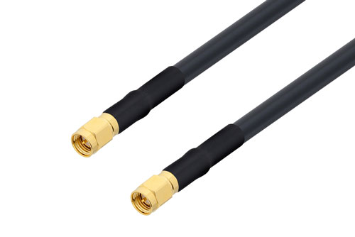 SMA Male to SMA Male Cable Using LMR-240-UF Coax with HeatShrink