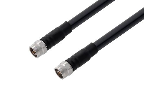 N Male to N Male Low Loss Cable Using LMR-600-DB Coax with Times Microwave Components