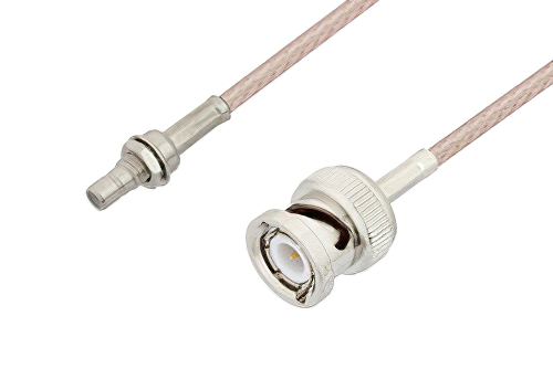 SMB Jack Bulkhead to BNC Male Cable Using RG316 Coax