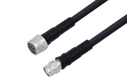N Male to TNC Male Low Loss Cable Using LMR-400-UF Coax With Times Microwave Components