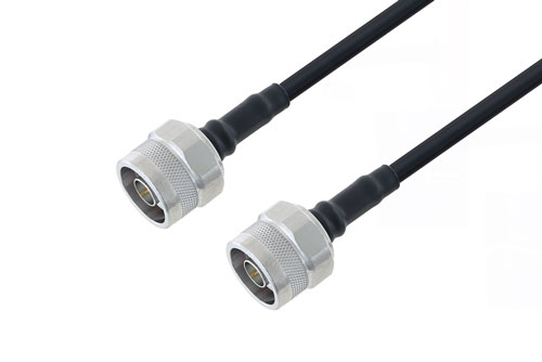N Male to N Male Low Loss Cable Using LMR-200 Coax with Times Microwave Components