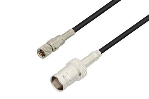 10-32 Male to BNC Female Low Loss Cable Using PE-C100-LSZH Coax