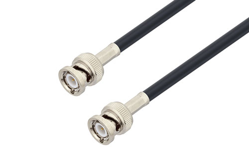 Fire Rated BNC Male to BNC Male Low Loss Cable Using LMR-195-FR Coax
