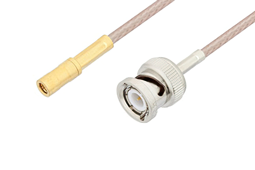 SSMB Plug to BNC Male Cable Using RG316 Coax