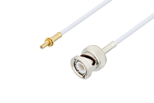 SSMB Jack Bulkhead to BNC Male Cable Using RG188 Coax