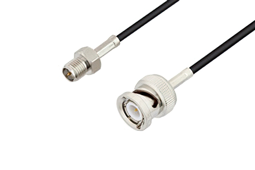 Reverse Polarity SMA Female to BNC Male Cable Using RG174 Coax