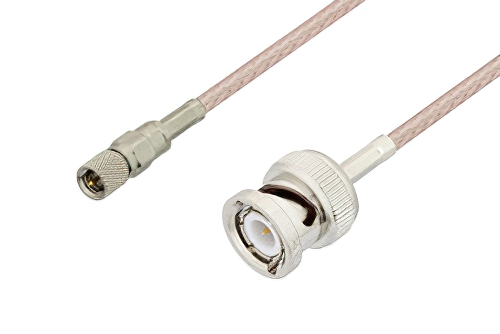 10-32 Male to BNC Male Cable 72 Inch Length Using RG316 Coax