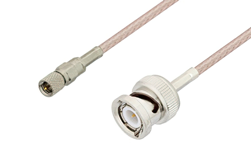 10-32 Male to BNC Male Cable Using RG316 Coax, LF Solder, RoHS