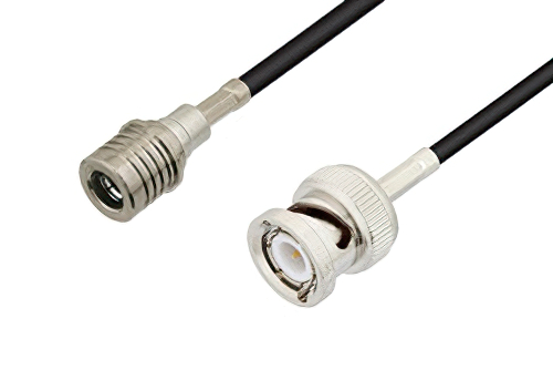 QMA Male to BNC Male Cable Using RG174 Coax