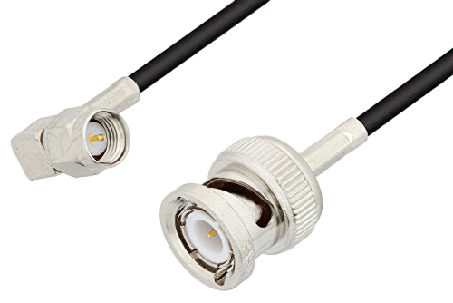 USA-CA RG174 BNC MALE ANGLE to RCA MALE Coaxial RF Pigtail Cable 