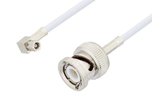 SMC Plug Right Angle to BNC Male Cable Using RG188 Coax