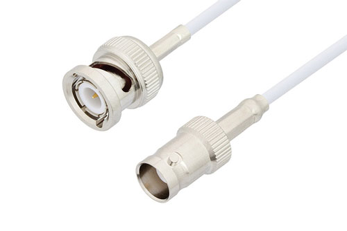 BNC Male to BNC Female Cable Using RG188 Coax , LF Solder