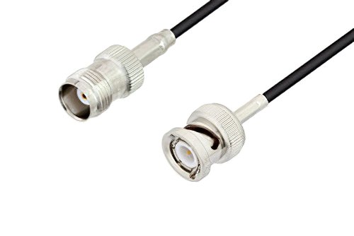 TNC Female to BNC Male Cable Using LMR-100 Coax
