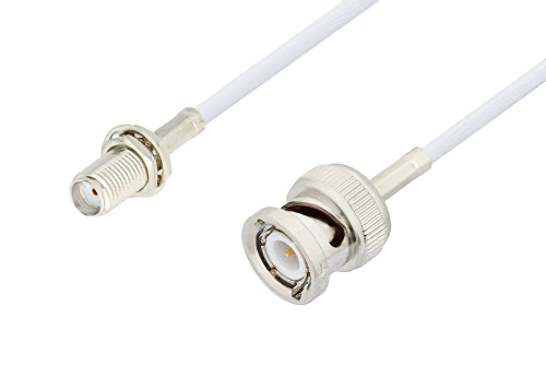 SMA Female Bulkhead to BNC Male Cable Using RG188 Coax