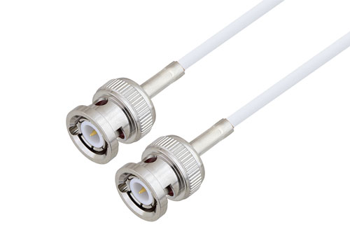 BNC Male to BNC Male Cable Using RG188-DS Coax , LF Solder