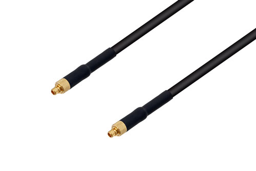 MMCX Plug to MMCX Plug Cable Using LMR-100 Coax with HeatShrink