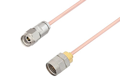 2.92mm Male to 1.85mm Male Cable Using RG405 Coax, LF Solder, RoHS