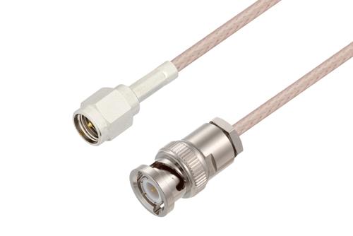 SMA Male to BNC Male Cable Using 75 Ohm RG179 Coax