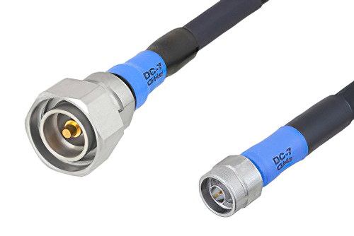 Handheld RF Analyzer Rugged Phase Stable Cable N Male to 7/16 DIN Male Cable 60 Inch Length Using PE-FF430 Coax, RoHS