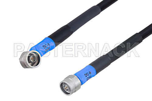 Handheld RF Analyzer Rugged Phase Stable Cable N Male to N Male Right Angle Cable Using PE-FF430 Coax, RoHS