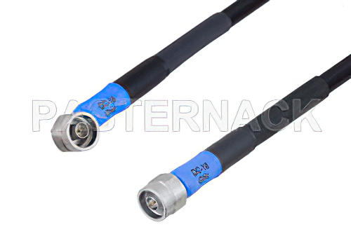 Handheld RF Analyzer Rugged Phase Stable Cable N Male to N Male Right Angle Cable Using PE-FF430 Coax, RoHS