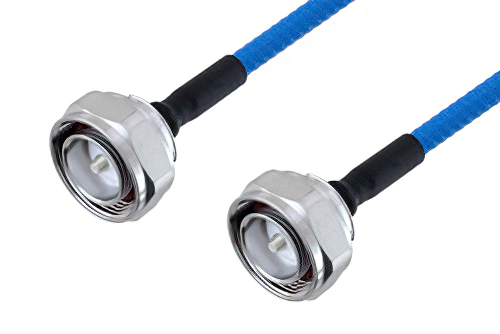 Plenum 7/16 DIN Male to 7/16 DIN Male Low PIM Cable 200 CM Length Using SPP-250-LLPL Coax , LF Solder