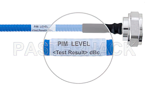 Plenum 7/16 DIN Male to 7/16 DIN Male Low PIM Cable 200 CM Length Using SPP-250-LLPL Coax , LF Solder