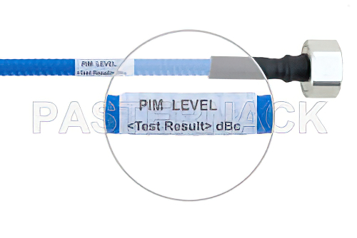Plenum 4.1/9.5 Mini DIN Male to 7/16 DIN Male Low PIM Cable Using SPP-250-LLPL Coax , LF Solder
