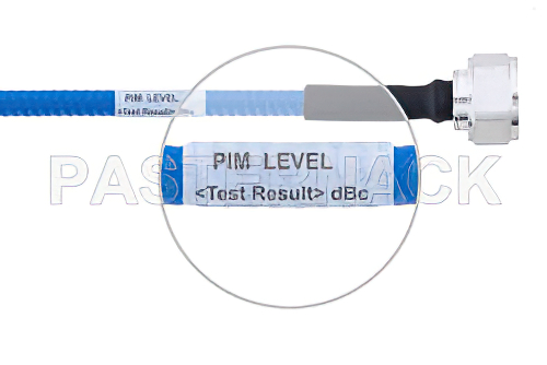 Plenum 4.3-10 Male to 7/16 DIN Male Low PIM Cable 200 CM Length Using SPP-250-LLPL Coax , LF Solder
