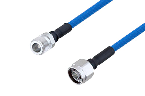Plenum N Female to N Male Low PIM Cable 50 CM Length Using SPP-250-LLPL Coax , LF Solder