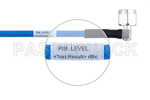 Plenum N Male Right Angle to N Male Right Angle Low PIM Cable Using SPP-250-LLPL Coax, LF Solder