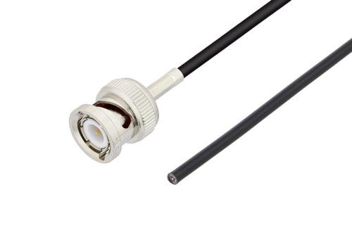 BNC Male to Straight Cut Lead Low Loss Cable Using PE-C100-LSZH Coax